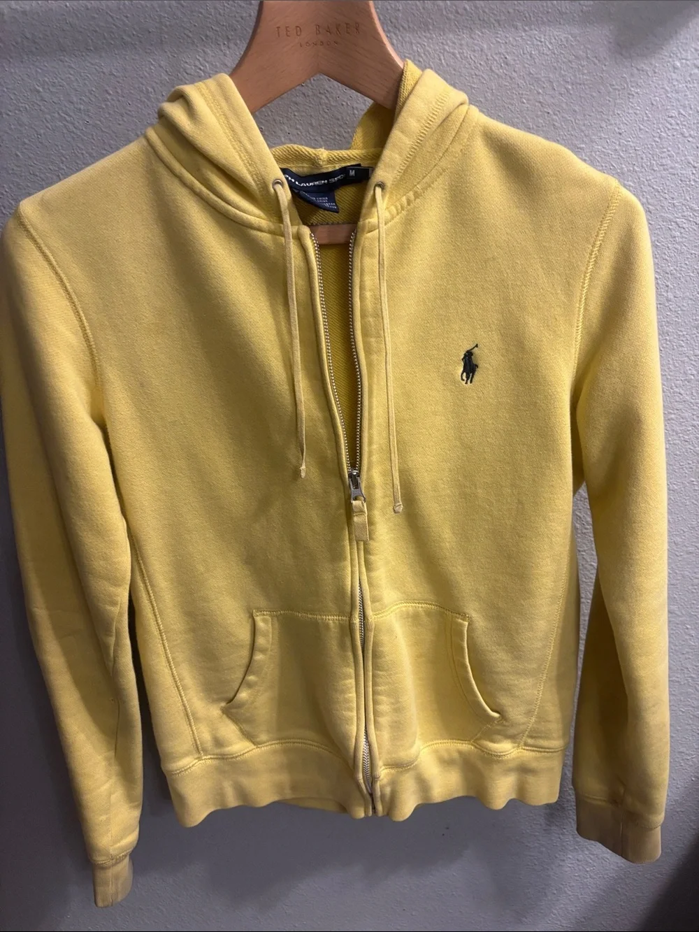 Ralph Lauren Bright Yellow Kids Hooded Zip Jacket